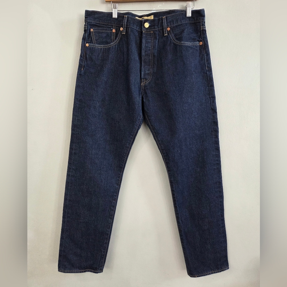 Levi's 501 Tapered Jeans Men's 36x31 Limited Edition Gold Buttons Big E Selvedge